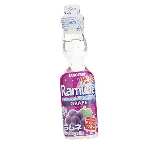 Ramune Japanese Marble Soda Choose your flavor (Grape)