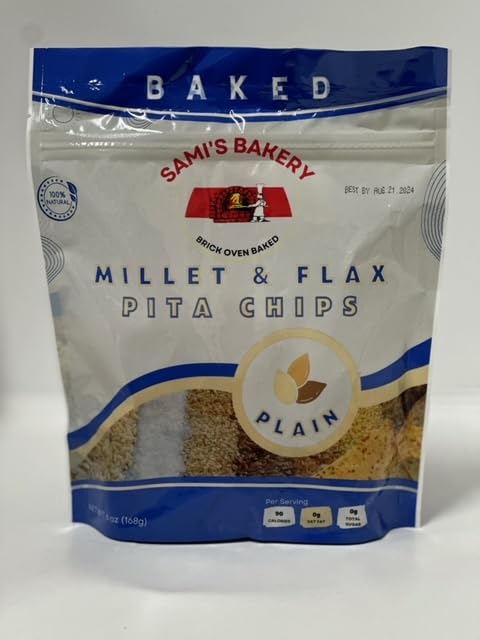Generic Sami's Bakery Millet & Flax Chips (Plain, 3)