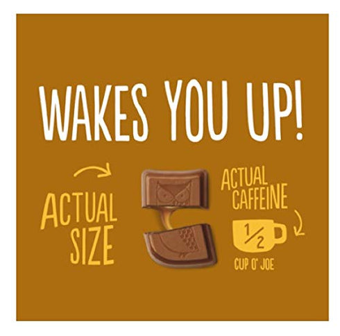 1 1/2 50 AWAKE Caffeinated Chocolate Bites, Caramel Chocolate Energy Snack, Bite Equals Cup of Coffee, Bites