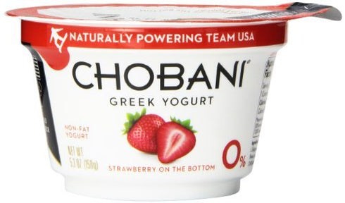 Chobani Strawberry on the Bottom Non-Fat Greek Yogurt 5.3 oz. Cup