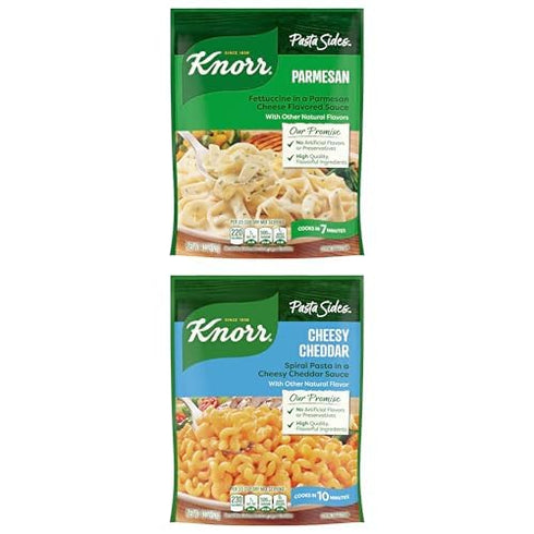 Knorr Discover Delicious Pasta Sides Bundle: Parmesan & Cheesy Rotini - Quick, Flavorful