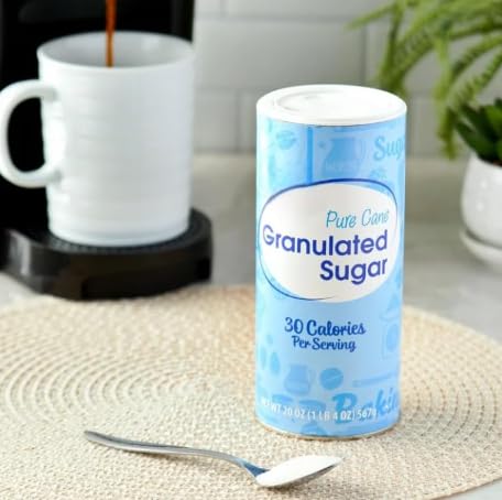 Generic 20 oz, (1 Pack) Premium Granulated Sugar in Easy-Pour Canister