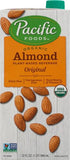 32 oz (Pack 5) Pacific Foods Original Organic Almond Milk, Plant Based Milk, Carton
