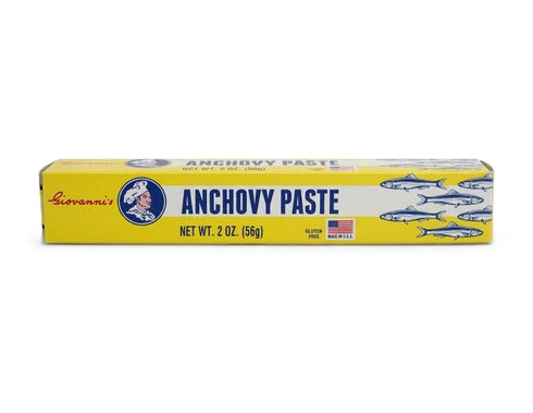 Giovanni's PASTE 2oz (Pack 3) Giovanni's Anchovy Paste, of | Seed Oil Free | Made in USA