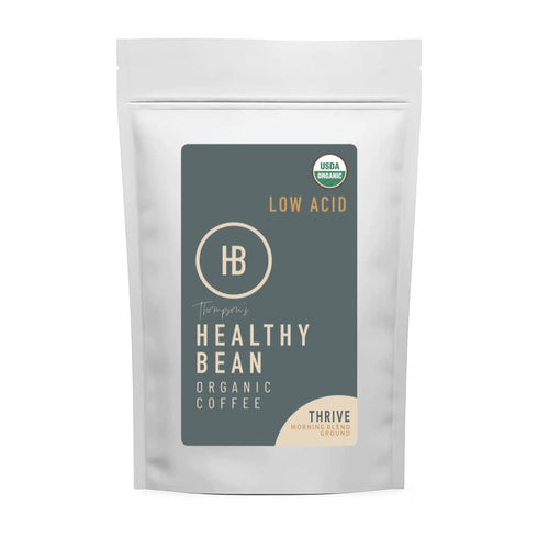 Healthy Bean Organic Ground Coffee Thrive Morning Blend - Low Acid Coffee