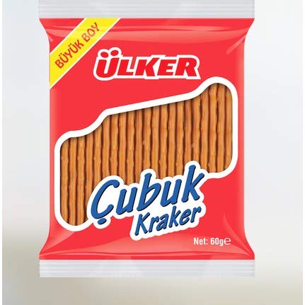 1.1 oz 30 Pack 36 Ulker Stick Cracker Ulker Cubuk Kraker Gr of - Salted Crunchy Biscuit Snacks
