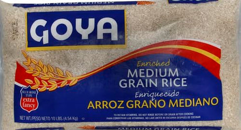 10 Goya Enriched Medium Grain Rice, Pound