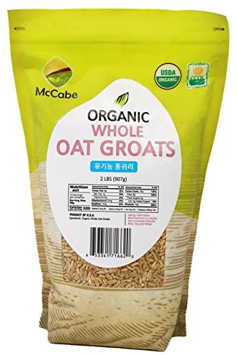 McCabe Organic Whole Oats Groats 2Lbs- USDA and CCOF Certified | Product