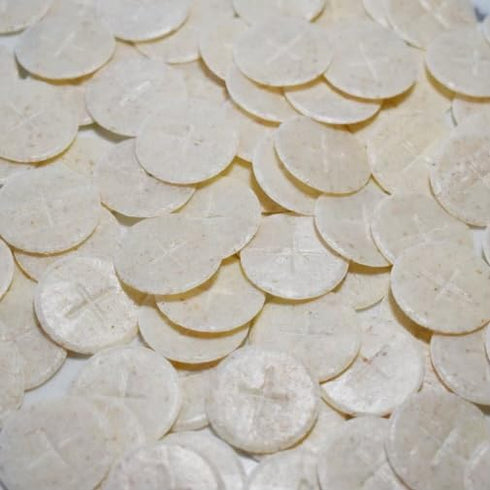 Altar Bread 1 3/8" Whole Wheat Cross Design Bag of 250 Communion