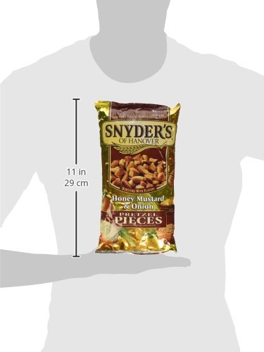 12oz (Pack 3) Snyder's of Hanover, Honey Mustard & Onion Pretzel Pieces, Bag