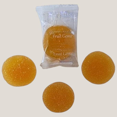 '-1lbs Individually Wrapped Fruit Gem Soft Candy Only Orange Flavor