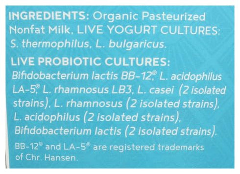 Nancy's Yogurt 24 Nancys Yogurt, Yorcurt Greek Non Fat Plain Organic, Ounce