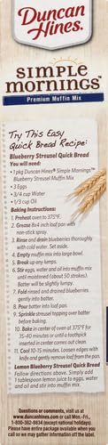 20.5 oz. Duncan Hines Simple Mornings Blueberry Streusel Flavored Muffin Mix