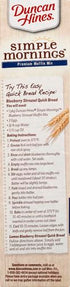 20.5 oz. Duncan Hines Simple Mornings Blueberry Streusel Flavored Muffin Mix