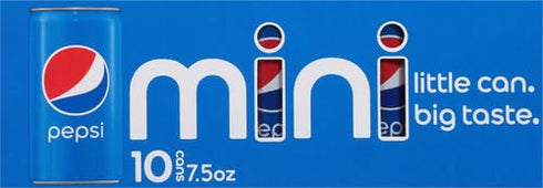 7.5 20 Count Pepsi Soda, Mini Cans | Ounce |