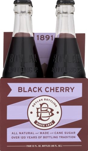 12 Oz 4 Pack Boylan Bottling Co Black Cherry Soda, Fl Bottles