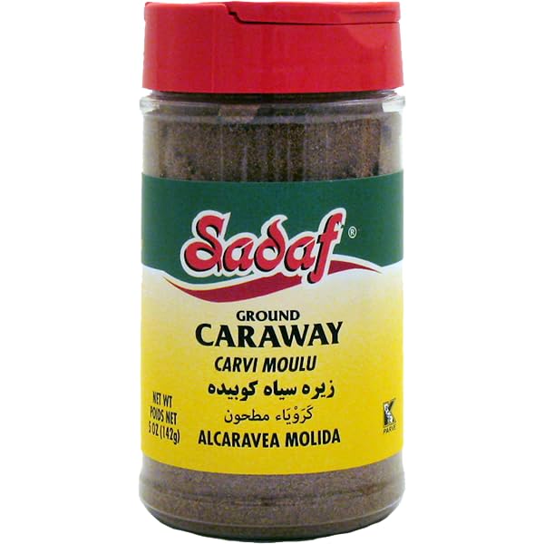 Sadaf Ground Caraway - Caraway Powder for Cooking, 5 oz Bottle with Shaker Top