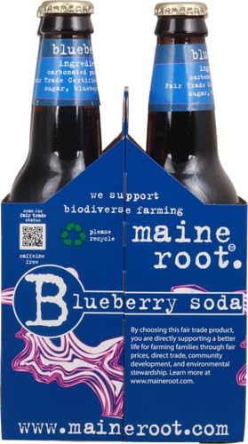 Maine Root 48 oz, 4 Soda Blueberry, fl ct