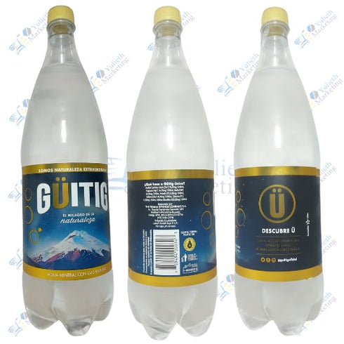 Generic Guitig Sparkling Nature Water, 1.5 LITER, Pack of 3