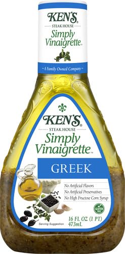 16oz Kens Steak House, Simply Vinaigrette Greek Salad Dressing