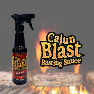 '-10 oz Cajun Blast Seasoned Basting Spray - Garlic Butter BBQ Spray Bottle, All Natural Cajun Seasoning from Louisiana