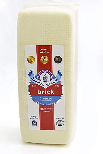 Cheesers (2lb) Brick- Wisconsin Cheese - Mild Brick Cheese