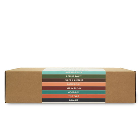 100% Pack, 2.5oz Packs Grounds & Hounds Eight Coffee Blend Sample Kit - Organic Coffee Grounds Variety Includes Eight