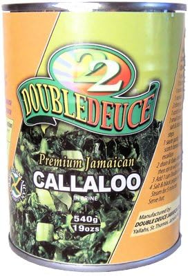 Mya's Jamaican Pantry Double Deuce Callaloo, Jamaican Canned Vegetable in Brine