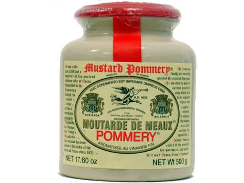 Pommery Moutarde de Meaux Mustard-500g (17 oz) Stone Jar