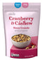 MILLVILLE Cranberry & Cashew Honey Granola Gluten Free Whole Grains