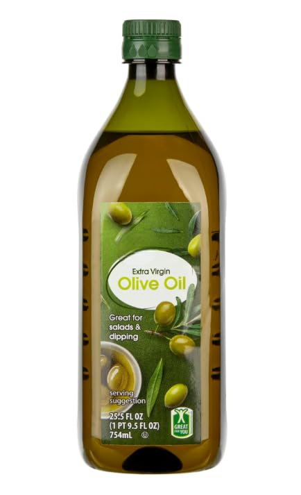 Generic 100% Natural Extra Virgin Olive Oil 25.5 fl oz Pure Mediterranean Flavor