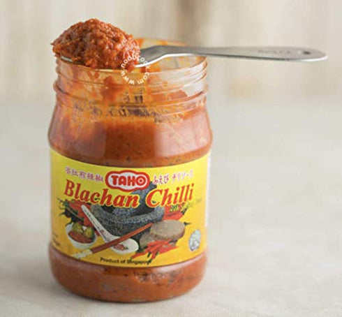 Taho Blachan Chili with Shrimp Paste, 180g, 1 Bottle, Air Flown from Singapore, 6.3 Oz