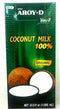 Aroy-D Coconut Milk, 33.8 Fluid Ounce (Pack of 4) by