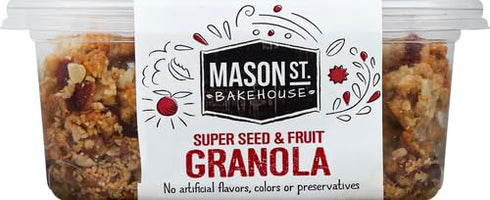 Mason Street Bakehouse 10.5oz , Super Seed Granola Tub