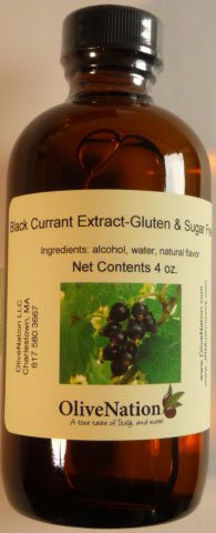 OliveNation Blackcurrant Extract from Natural Flavors, Cassis Flavoring for Baking, 8 ounces, Sugar Free, Non-GMO