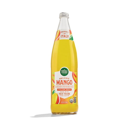 WHOLE FOODS MARKET Organic Mango Flavored Italian Soda, 25.4 FZ