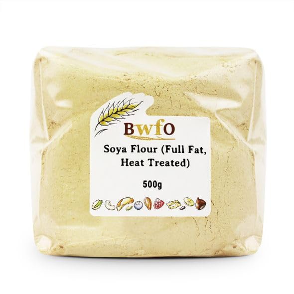 Buy Whole Foods Soya Flour (Full Fat, Heat Treated) (500g)