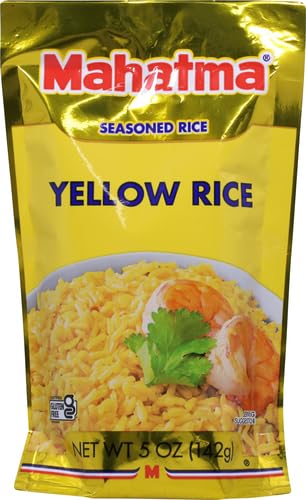 5 oz (Pack 5) Mahatma Yellow Seasonings & Long Grain Rice, Gluten-Free, Non-GMO, Vegan, Bag