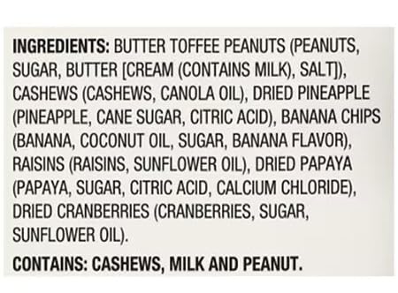 Generic 7oz Tropical Trail Mix With Fruit and Nuts - Blend of Banana Chips, Peanuts Dried Raisins Cashews Cranberries