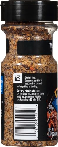6.37 Oz McCormick Grill Mates Montreal Steak Seasoning