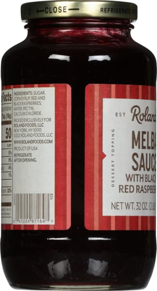 Melba 32 Roland Sauce with Black and Red Raspberries, Ounce