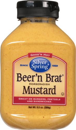 Silver Spring 9.5oz (Pack 2) s Mustard, Beer & Brat