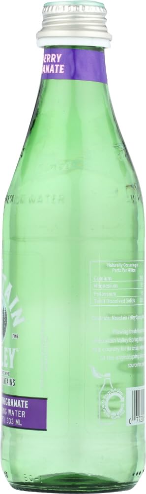 The Mountain Valley 333 ML Glass Sparkling Blackberry Pomegranate