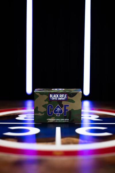 50 Count, 1.0 2.0 Black Rifle Coffee Company CAF, Medium Roast K Cups - Single Serve K Cups Coffee Pods - Kcup Pods