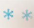 CHOCKACAKE 48pcs Edible Christmas Wafer Snowflakes Cupcake & Cake Toppers for Winter Frozen Theme Party Decoration