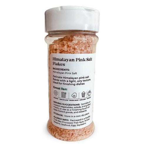 4 oz (Pack 2) Food to Live Himalayan Pink Salt Flakes, Gourmet Flaky Salt Crystals, Pure, No Additives. Perfect to Use