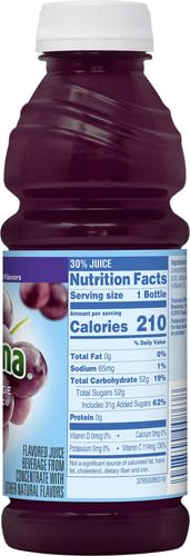 182.4 Oz (Pack 12) Tropicana Juice Drink, Grape, Fl