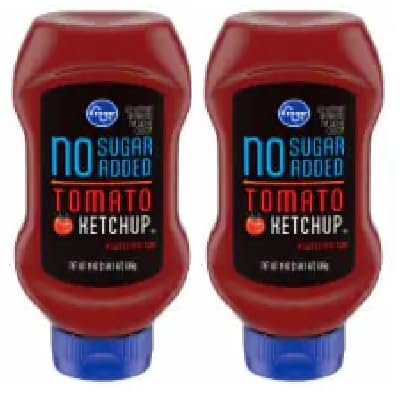 Generic Gluten Free No Sugar Added Tomato Ketchup (Pack Of 2 Bottles, 19