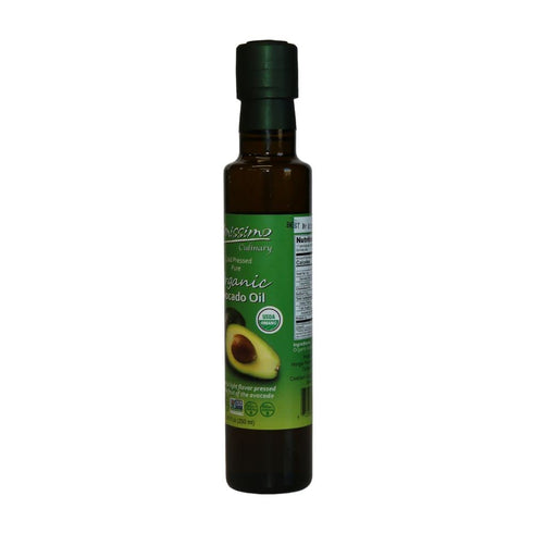 Benissimo 100% Pure Organic Avocado Oil, Cold Pressed, Non-GMO Cooking Oil, Allergen Free - 8.45 Fl Oz