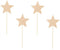 24 Pack of Glitter Rose Gold Star Cupcake Toppers